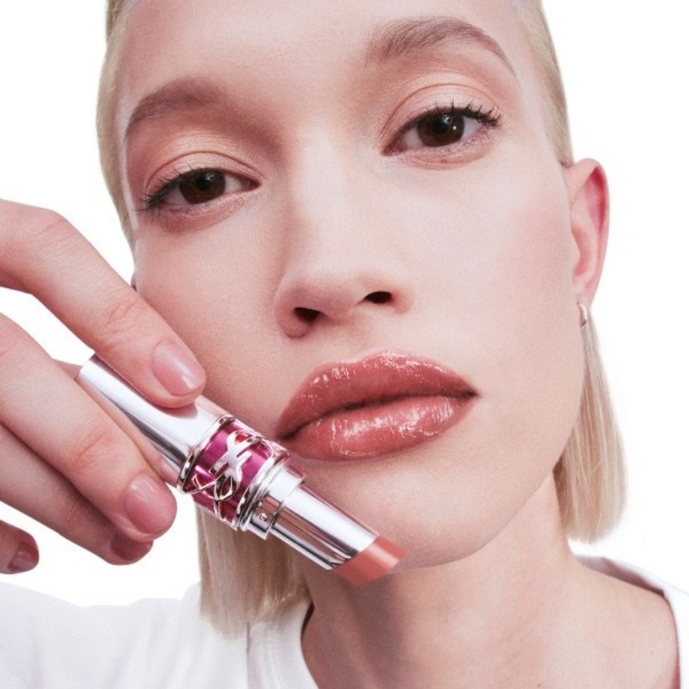 BNIB YSL Yves Saint Laurent Rouge Volupté Candy Glaze Lipstick 15 Unused Unopene - Picture 5 of 8